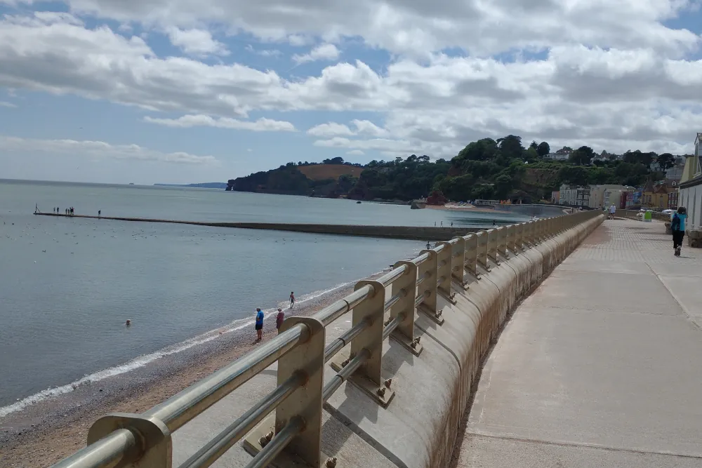 The famous Dawlish sea wall
