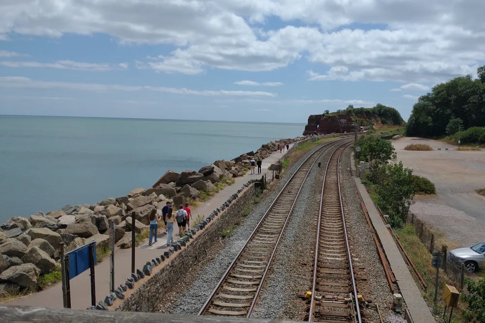 South West Coast Path between Exeter and Dawlish in Devon